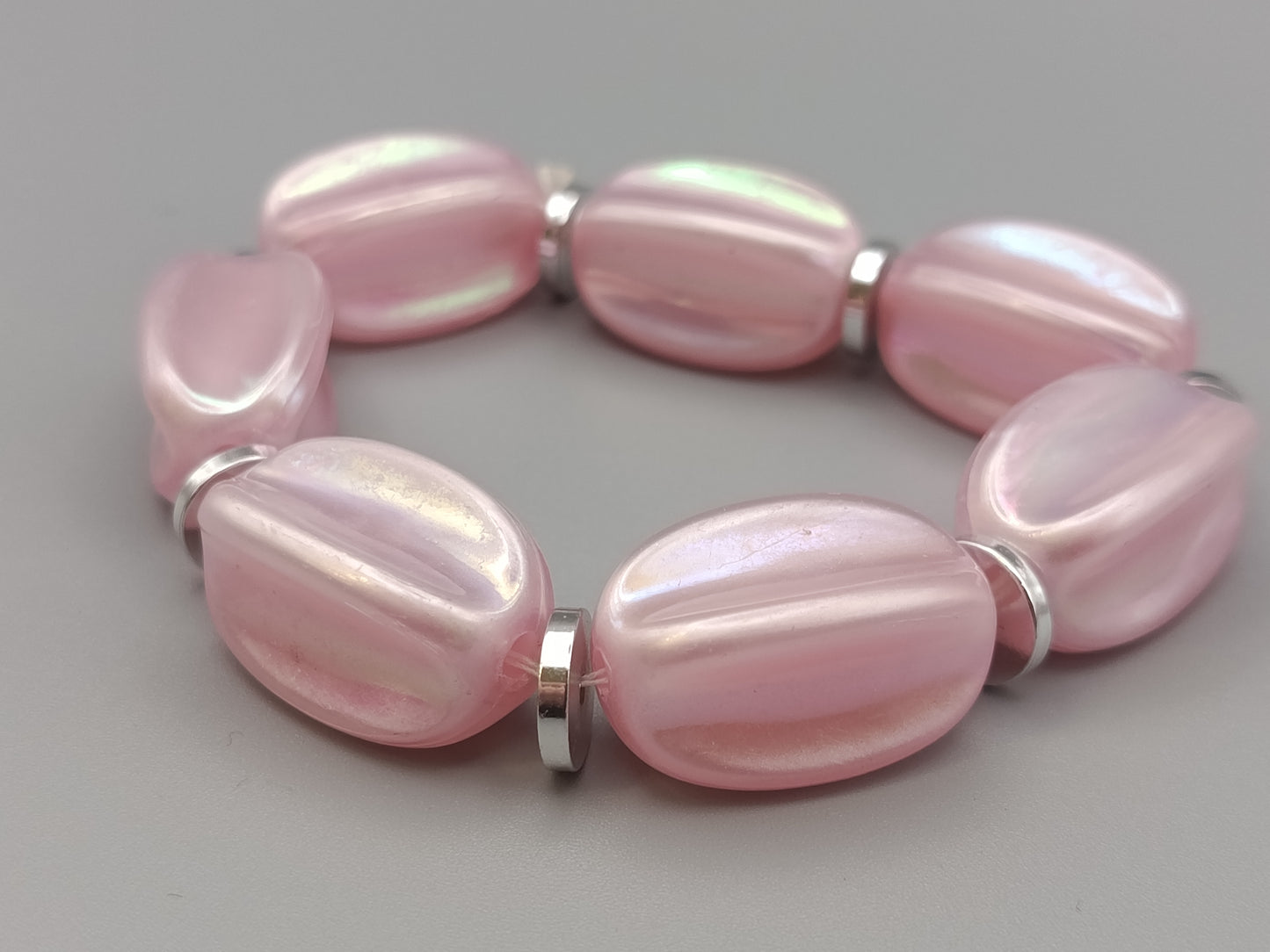 Elegantes Damen Armband in Rosa mit Schimmer