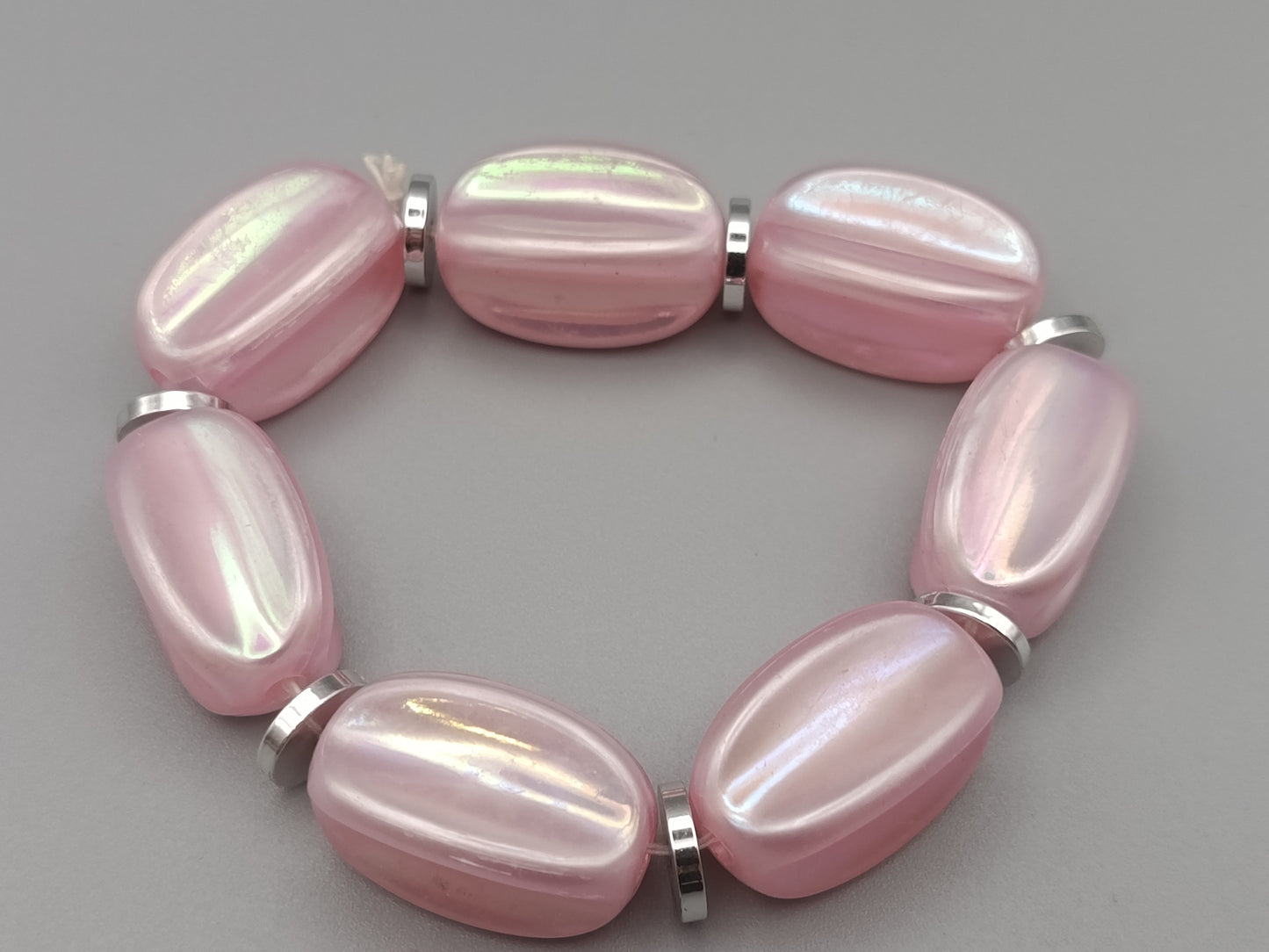 Elegantes Damen Armband in Rosa mit Schimmer
