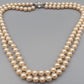 Zweireihige Perlen Kette in Creme Elegante Vintage