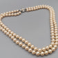 Zweireihige Perlen Kette in Creme Elegante Vintage