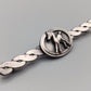 Silberfarbene Vintage Brosche mit Fohlen-Motiv