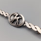 Silberfarbene Vintage Brosche mit Fohlen-Motiv
