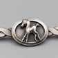 Silberfarbene Vintage Brosche mit Fohlen-Motiv