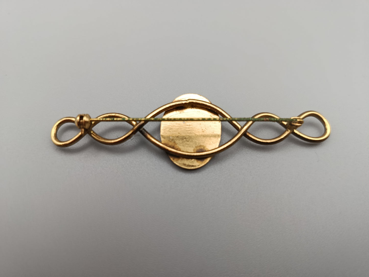 Vergoldete Vintage Brosche mit Fohlen-Motiv