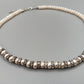Elegante Damen Perlen Kette mit funkelnden Strass