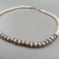 Elegante Damen Perlen Kette mit funkelnden Strass
