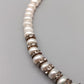 Elegante Damen Perlen Kette mit funkelnden Strass