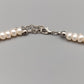 Elegante Damen Perlen Kette mit funkelnden Strass