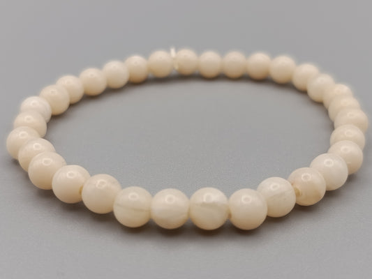 Schlichtes Perlen Damen Armband Elastisch