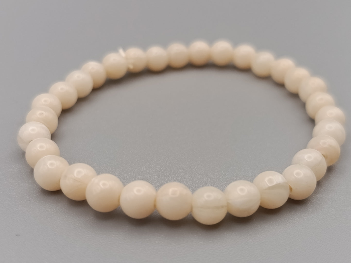 Schlichtes Perlen Damen Armband Elastisch