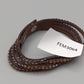 Modisches Damen Armband in Braun mit Strasssteinen