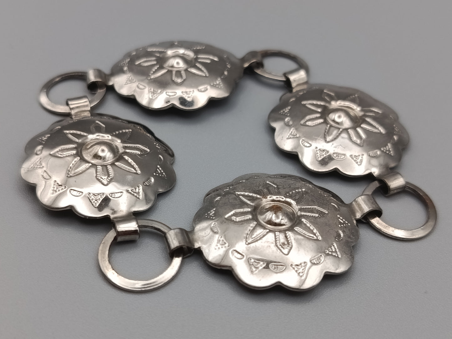 Vintage Damen Armband mit Concho Gliedern