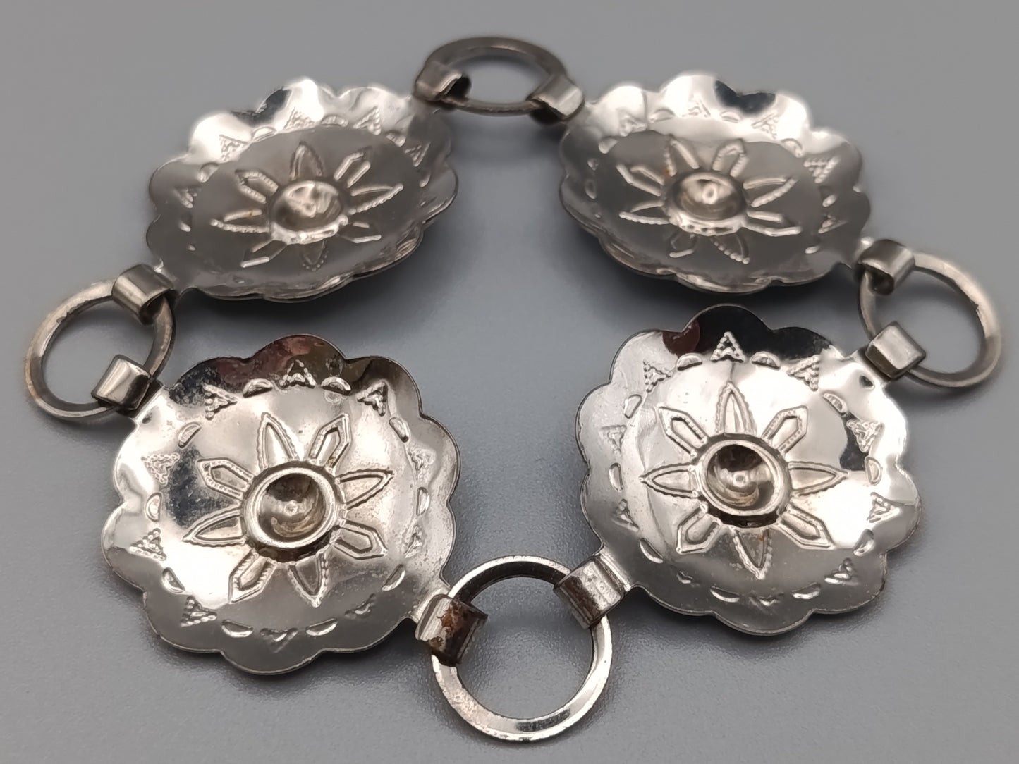 Vintage Damen Armband mit Concho Gliedern
