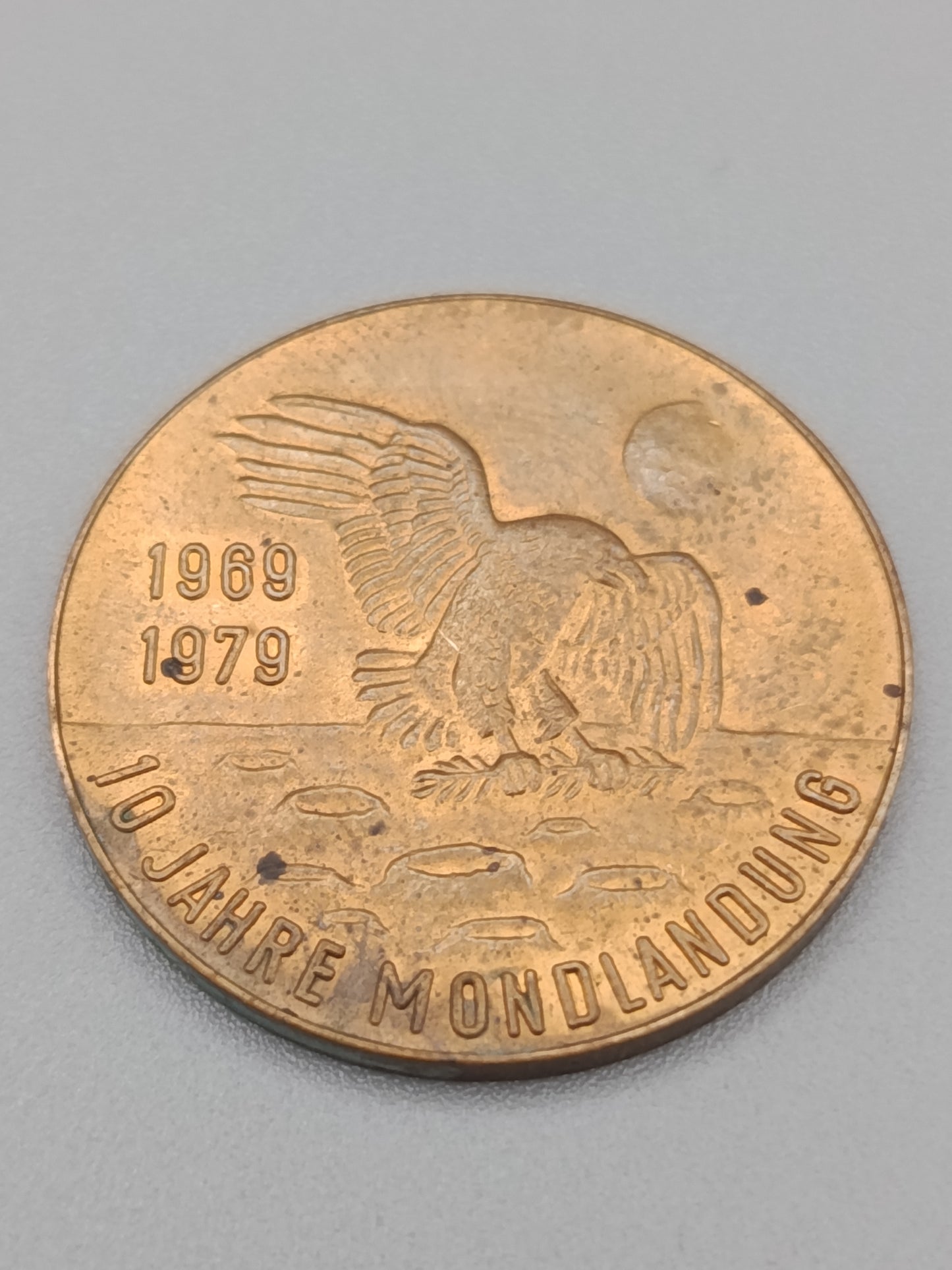Apollo 11 Gedenkmedaille – 10 Jahre Mondlandung 1969–1979