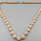 Elegante Damen Kette mit Holzperlen Vintage Look