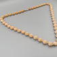 Elegante Damen Kette mit Holzperlen Vintage Look