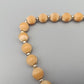 Elegante Damen Kette mit Holzperlen Vintage Look