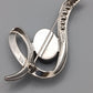 Elegante Vintage Brosche in Silber Optik
