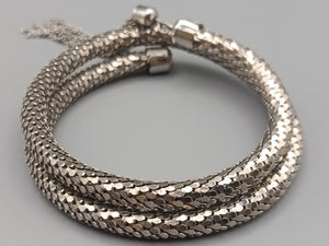 Elegantes Damen Armband in Silber Optik Flexibl