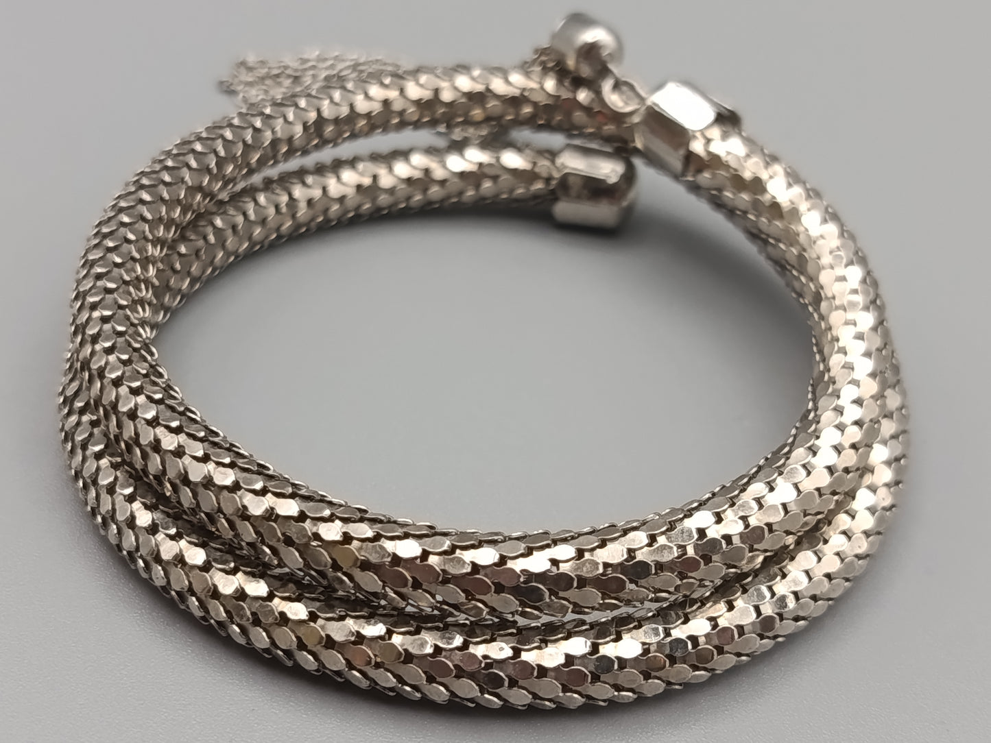 Elegantes Damen Armband in Silber Optik Flexibl