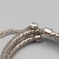 Elegantes Damen Armband in Silber Optik Flexibl