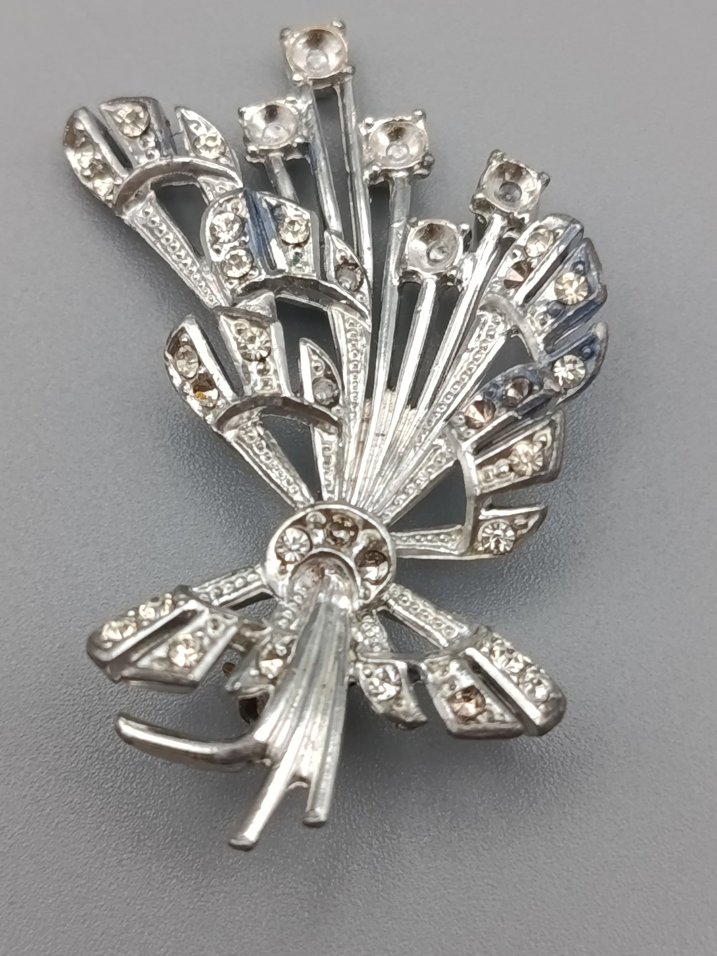 Vintage Damen Brosche Blumenstrauß-Design