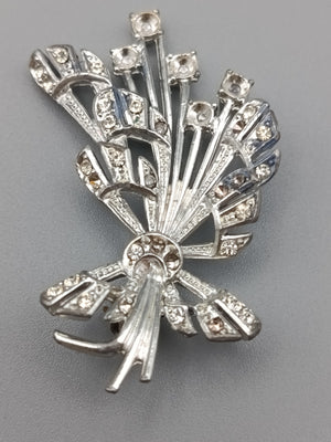 Vintage Damen Brosche Blumenstrauß-Design