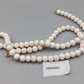 Elegante weiße Perlenkette Halskette mit zartem Roséton