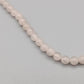 Zarte Rosenquarz Perlen Kette Romantischer Look