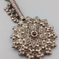 Antiker Handspiegel aus Silber Design mit Steinbesatz