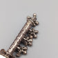 Antiker Handspiegel aus Silber Design mit Steinbesatz