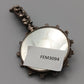 Antiker Handspiegel aus Silber Design mit Steinbesatz