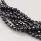 Mehrreihige schwarze Perlenkette Eleganter Schmuck