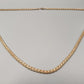 Elegante Damen Kette in Gold-Optik mit Zopfmuster