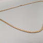 Elegante Damen Kette in Gold-Optik mit Zopfmuster