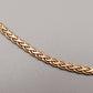 Elegante Damen Kette in Gold-Optik mit Zopfmuster