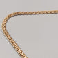 Elegante Damen Kette in Gold-Optik mit Zopfmuster