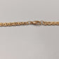 Elegante Damen Kette in Gold-Optik mit Zopfmuster