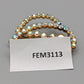 Elegante Strass Brosche in Gold-Optik  Vintage Design