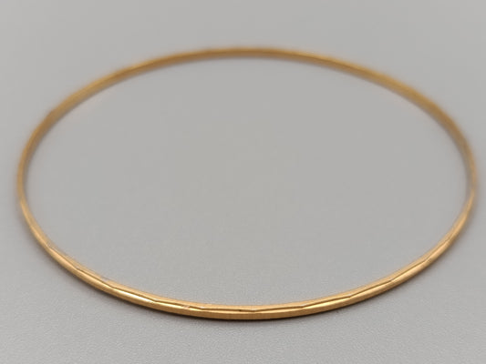 Schlichter Damen Armreif in Gold-Optik Armschmuck