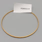 Schlichter Damen Armreif in Gold-Optik Armschmuck