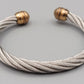 Markanter Damen Armreif im Kabel-Design
