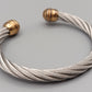 Markanter Damen Armreif im Kabel-Design
