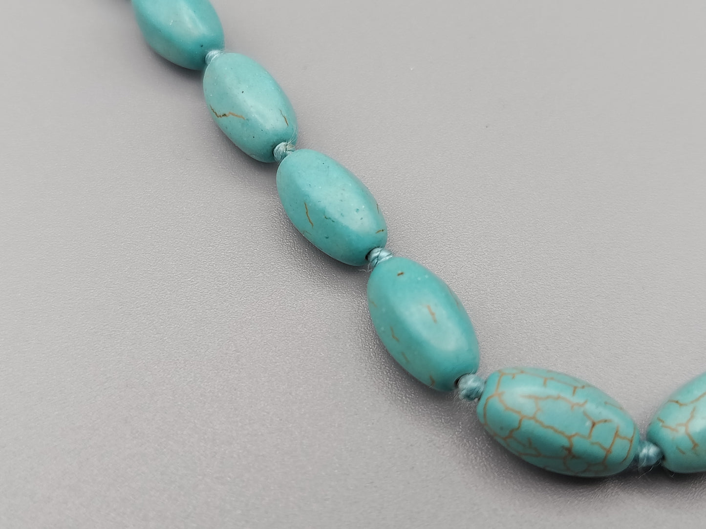 Markante Damen Kette in Türkis-Optik Boho-Schmuck