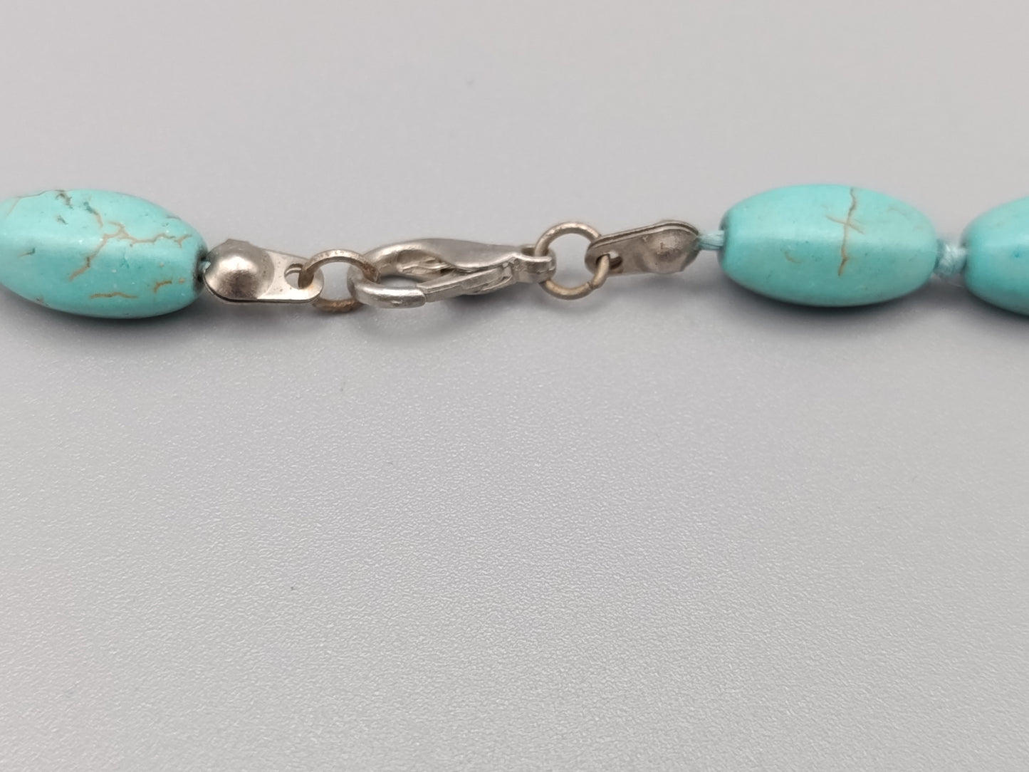 Markante Damen Kette in Türkis-Optik Boho-Schmuck