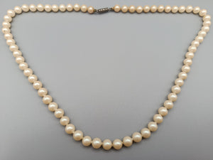 Klassische Damen Perlenkette Zeitlose Eleganz
