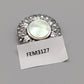 Edle Vintage Brosche  Schimmernder Perlmutt-Besatz