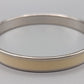 Eleganter Damen Armreif mit cremefarbenem Emaille-Inlay