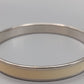 Eleganter Damen Armreif mit cremefarbenem Emaille-Inlay