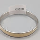 Eleganter Damen Armreif mit cremefarbenem Emaille-Inlay